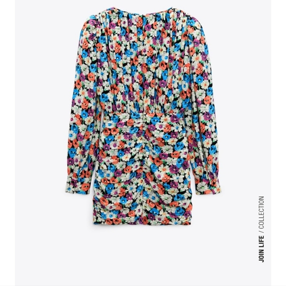 Zara Floral Print Dress - Picture 12 of 15